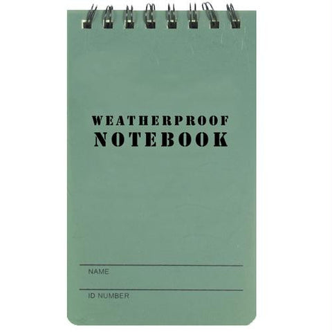 Military Style Weatherproof Notebook (3' x 5')