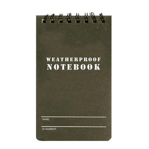 Military Style Weatherproof Notebook (3" x 5")