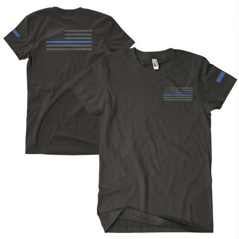 Thin Blue Line Two-Sided Imrinted T-Shirt