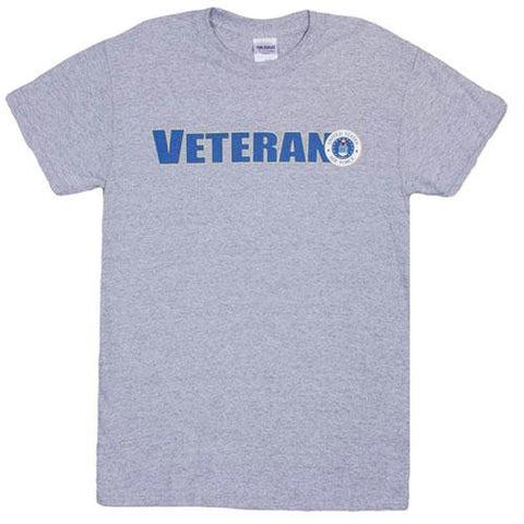 Air Force One-Sided Imprinted T-Shirt - Veteran US Air Force / Heather Grey