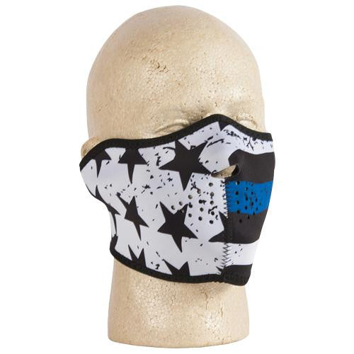 Thin Blue Line Neoprene Thermal Half Mask