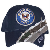 Embroidered Military Ball Cap